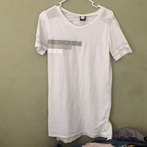 Ninth Hall White Mesh T Shirt Dress